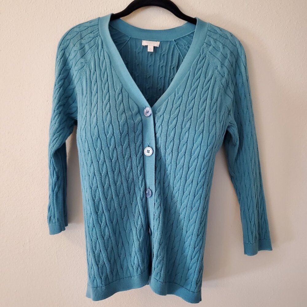 Talbot's Petite 3/4 sleeve cardigan